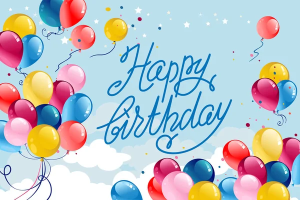 Tarjeta de cumpleaños divertida — Vector de stock