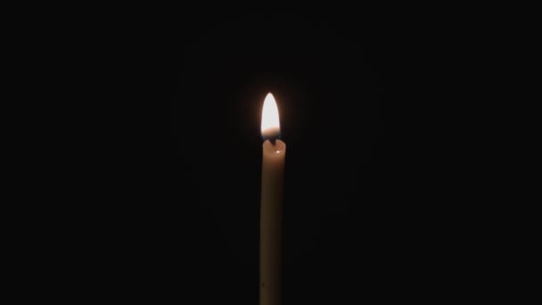 Κερί Της Εκκλησίας Καίει Κερί Λιώνει Γρήγορα — Αρχείο Βίντεο