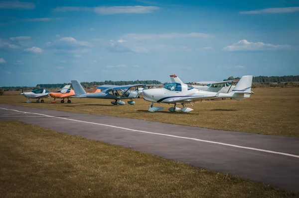 Several private small planes