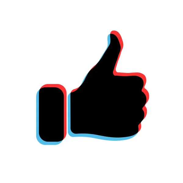 Ikon Thumbs Untuk Aplikasi Komunikasi Sosial - Stok Vektor