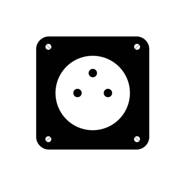 Socket Plug Icon Isolated Vector — Stock Vector