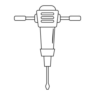 Madencilik çekiç matkap ikonu taşıyıcısı
