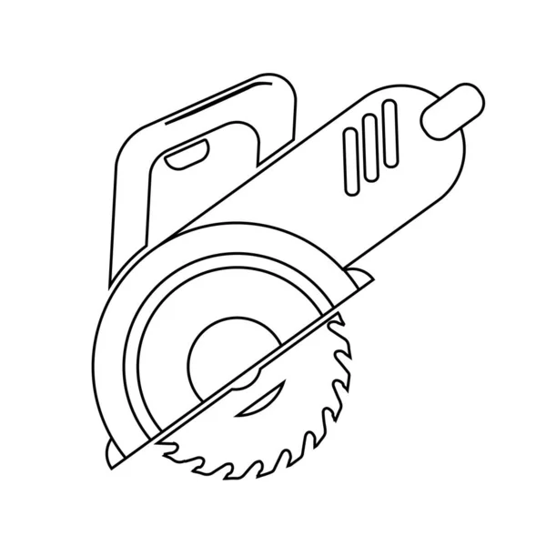 Kreissäge Einfaches Symbol — Stockvektor