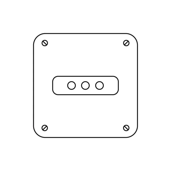 Socket Plug Pictogram Geïsoleerde Vector — Stockvector