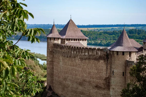 Khotyn fortess, castle in Ukraine. One of seven wonders of Ukraine. Medieval castle
