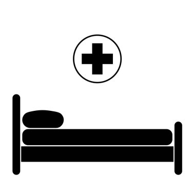 Hastane yatağında tıbbi malzemeler, yoğun bakım, canlandırma...