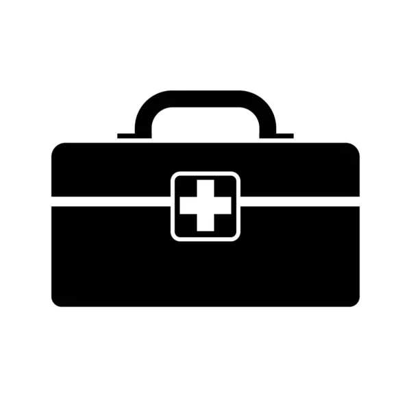 Caja Médica Botiquín Ilustración Elementos Simples Iconos Conceptos Médicos — Vector de stock