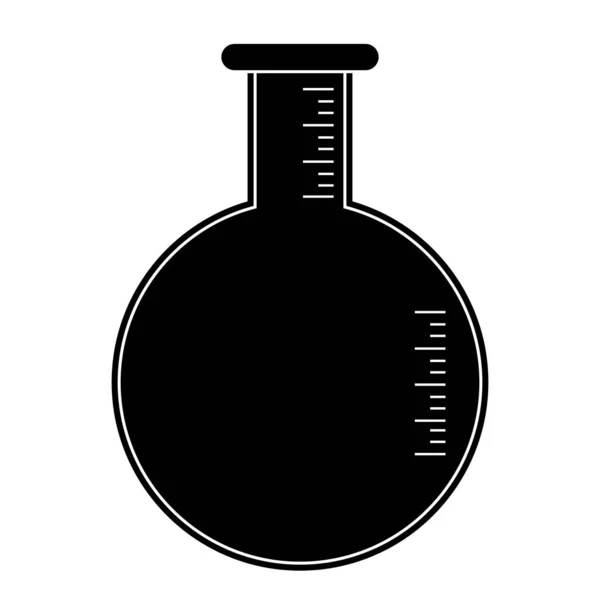 Ikona Průhledné Zkumavky Design Symbolů Zkumavky Oblasti Vědy — Stockový vektor