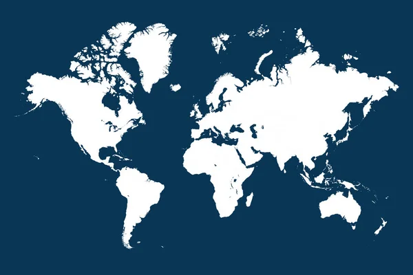 Mapa Político Altamente Detalhado Mundo Com Fronteiras Países —  Vetores de Stock