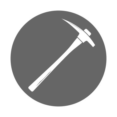 Basit maden kazma ekipmanları izole edilmiş sembol