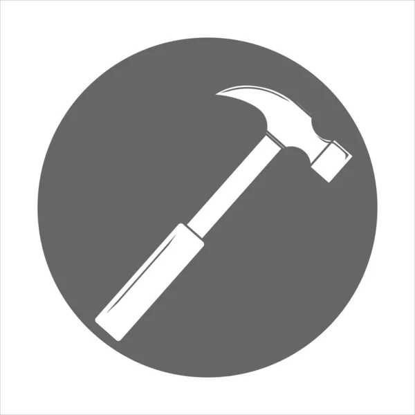 Flad Simpel Illustration Simpel Hammer Til Web App – Stock-vektor