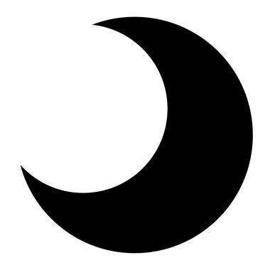 Ay ikonu Cadılar Bayramı kavramının basit bir illüstrasyonu