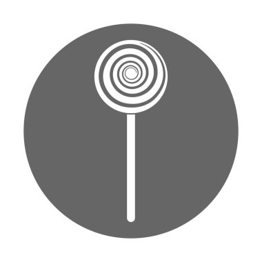 Cadılar bayramı için çubuğun üzerinde tatlı şekerin basit bir çizimi