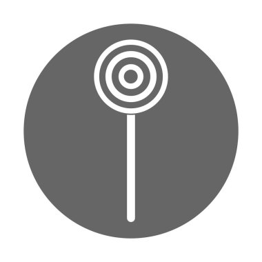 Cadılar bayramı için çubuğun üzerinde tatlı şekerin basit bir çizimi