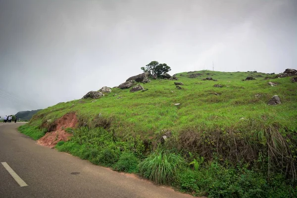 A road side view of Ponmudi Hills  Ponmudi Hills