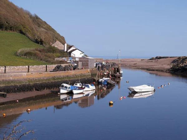 Porto Axmouth Devon Abril 2018 — Fotografia de Stock