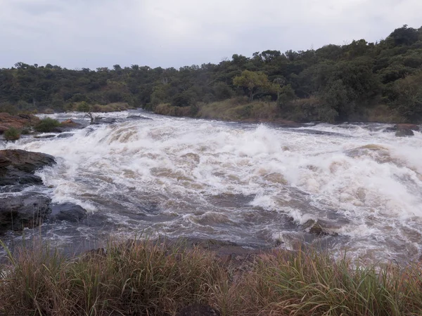 瀑布的顶部 Murchinson 瀑布国家公园 乌干达 2018年8月 — 图库照片