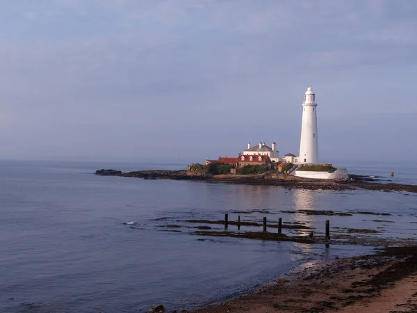 Saint Marys Island Tyne Wear Juni 2018 — Stockfoto