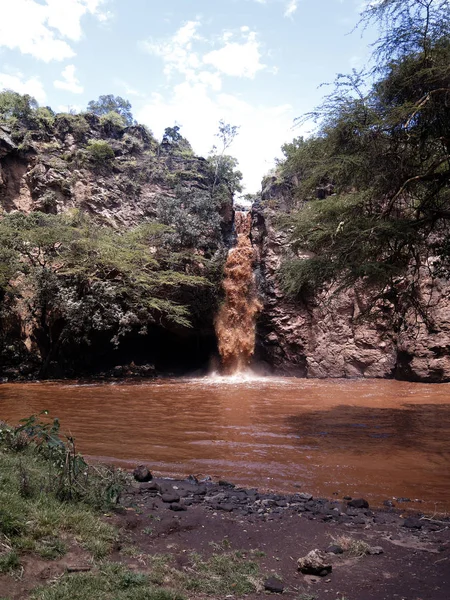 Makalia Şelalesi, Nakuru Gölü Ulusal Parkı — Stok fotoğraf