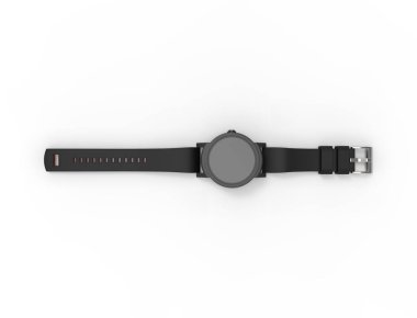 Beyaz stüdyo arka planda bir akıllı saat 3d illüstrasyon,