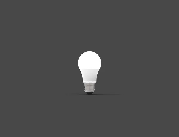 3D illustration of a LED light bulb in studio background — Stock Photo, Image