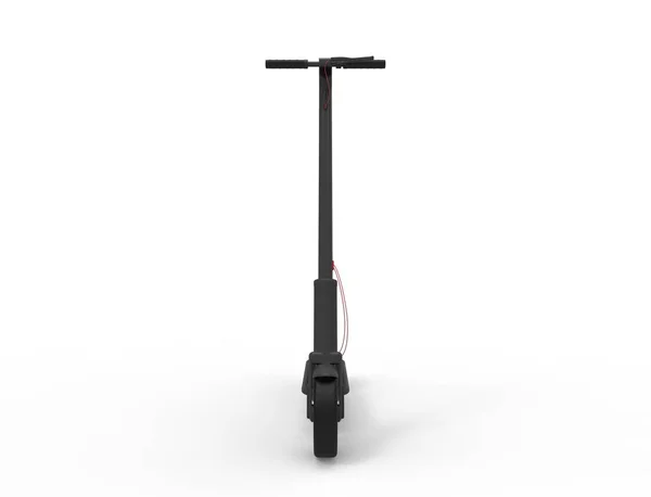 Beyaz arka planda izole edilmiş bir elektrikli mobilite scooter 3d render — Stok fotoğraf