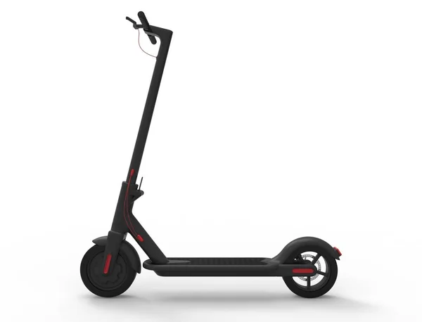 Beyaz arka planda izole edilmiş bir elektrikli mobilite scooter 3d render