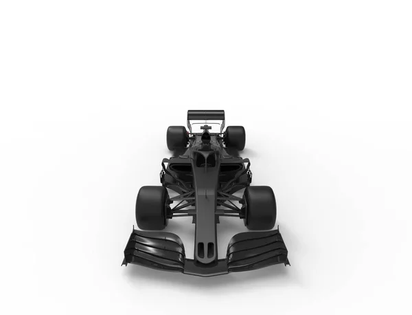 現代のオールブラックレーススポーツカーの3Dレンダリングイラスト. — ストック写真
