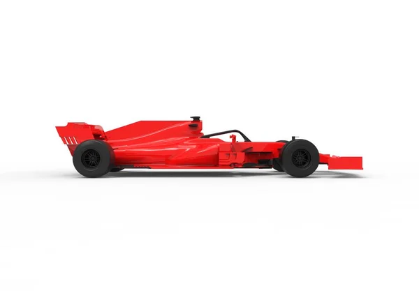 现代红色跑车的详细特写 3D 渲染插图 — 图库照片