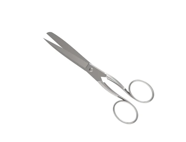 3D rendering of a scissors isolated in white studio background. — Stock Photo, Image