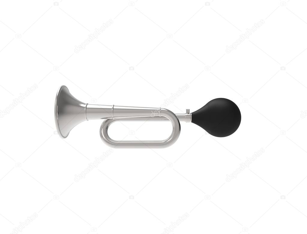 3D rendering of a air horn isolated on white background