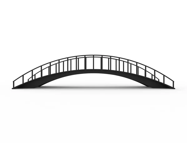 Renderização 3D de uma ponte isolada em fundo branco — Fotografia de Stock