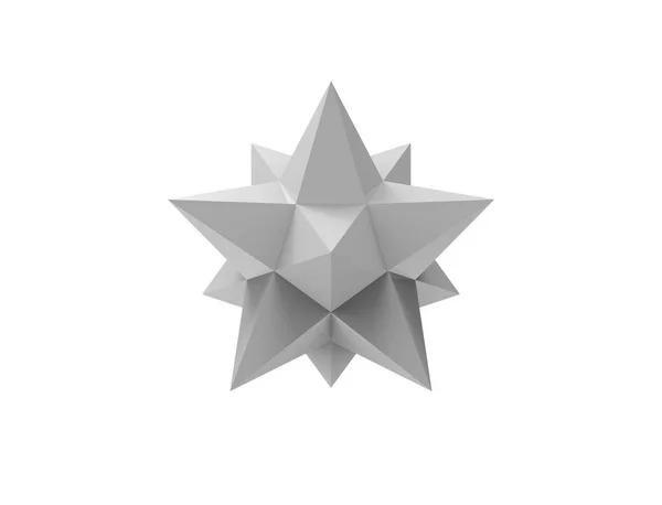 3D rendering of a star figure isolated on white background — Stock Photo, Image