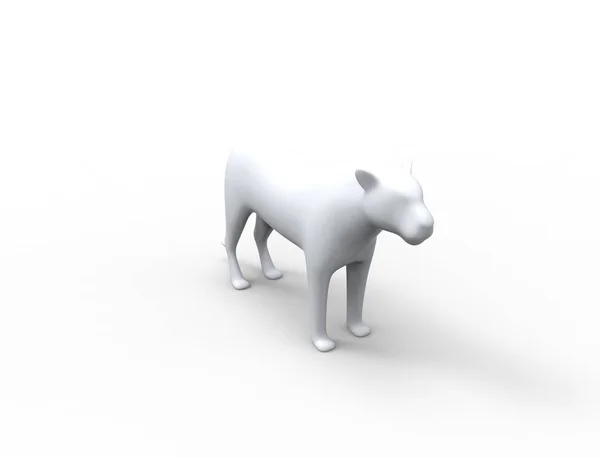 3D-Rendering einer Löwensilhouette ist Sonneneinstrahlung Studio Hintergrund — Stockfoto