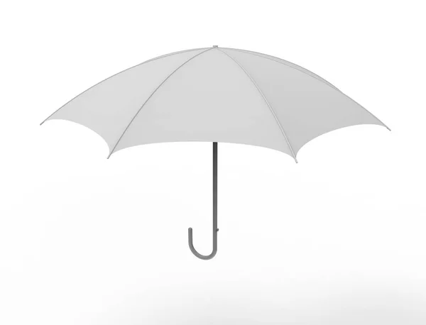 3d rendering of an umbrella isolated in white studio background — Stock Photo, Image