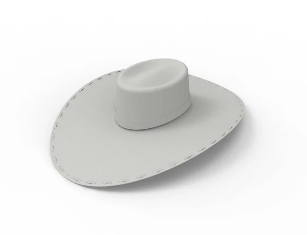 3d rendering of a hat isolated in white studio background — 스톡 사진