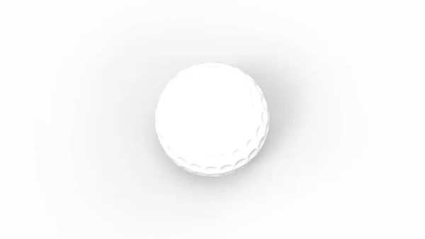 3d rendering of a white golf ball isolated in white studio background — Stock Photo, Image