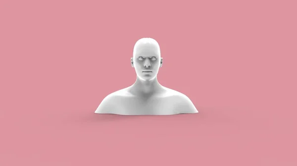 3d renderização de um modelo humano isolado em estúdio de fundo — Fotografia de Stock