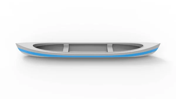 3d rendering of a canoe isolated in white studio background — Stock Photo, Image