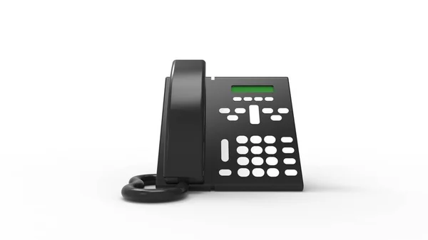 3d rendering of a desk telephone isolated in white background — Stock Photo, Image