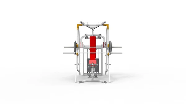 3d renderização de um equipamento de fitness isolado em fundo branco — Fotografia de Stock