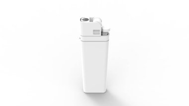 Beyaz arka planda izole edilmiş bir çakmak 3d model render