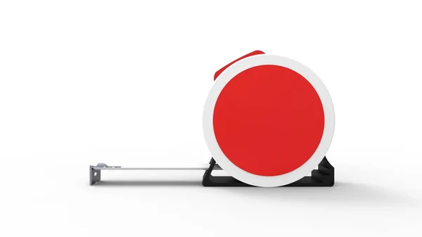 Representación 3d de una cinta métrica aislada en fondo blanco — Foto de Stock