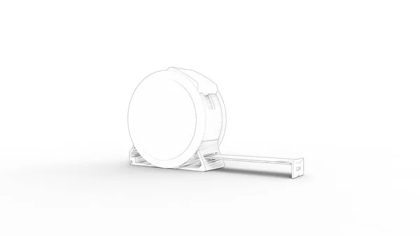 3d rendering of a measuring tape isolated in white background — Stock Photo, Image