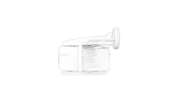 3d renderização de um drone médico isolado em fundo branco — Fotografia de Stock