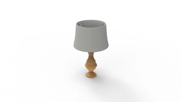 3d rendering of a classic standing short household lamp isolated — 스톡 사진