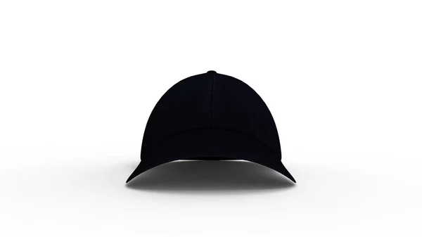 3d rendering of a baseball cap isolated in white studio background — Stock Photo, Image