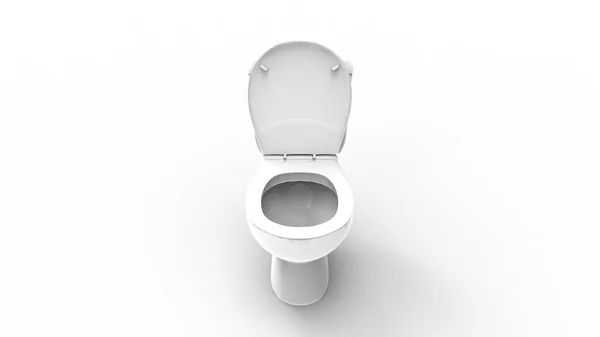 3d renderização de um banheiro isolado em fundo estúdio branco — Fotografia de Stock