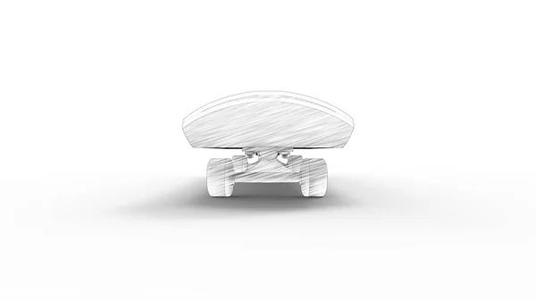 3d renderização de um skate isolado em fundo estúdio branco — Fotografia de Stock