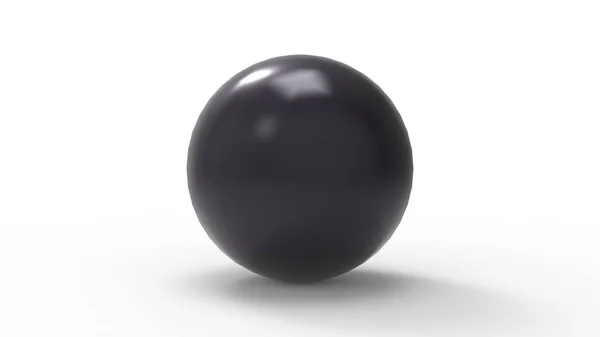 Esfera bola de renderização 3d em vários materiais isolados em fundo de estúdio — Fotografia de Stock